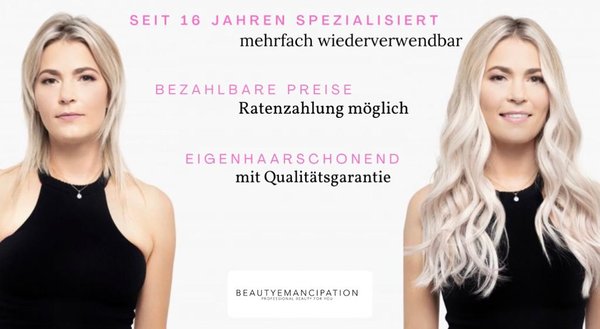 Ihre günstige Haarverlängerung mit Echthaar Extensions in der Nähe von Mannheim